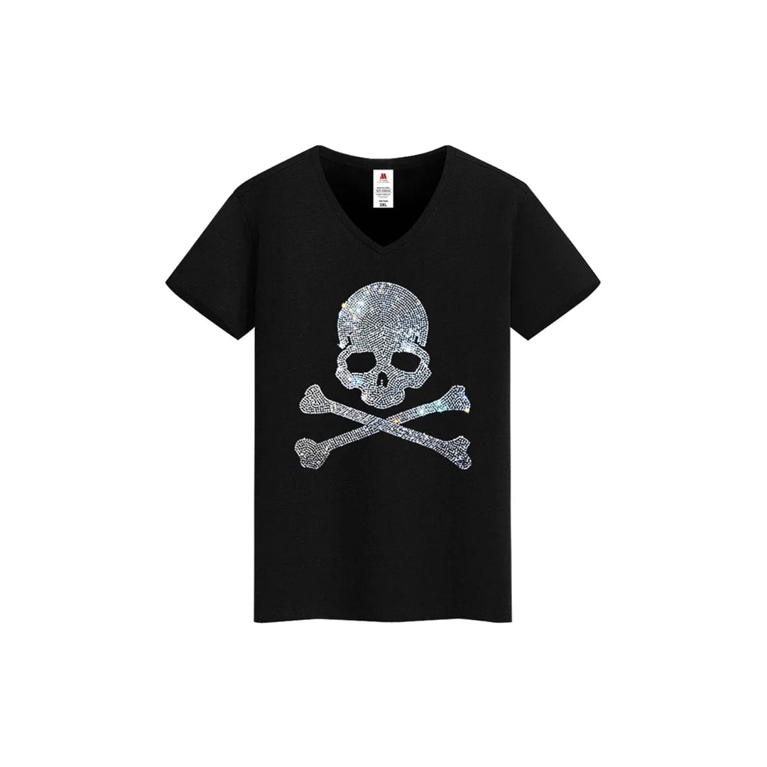 Pirates Skull Rhinestone T-shirt