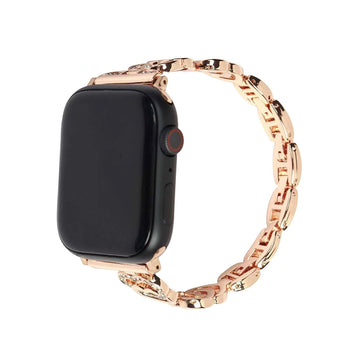 Stainless Steel Rhinestone Apple Watch Band