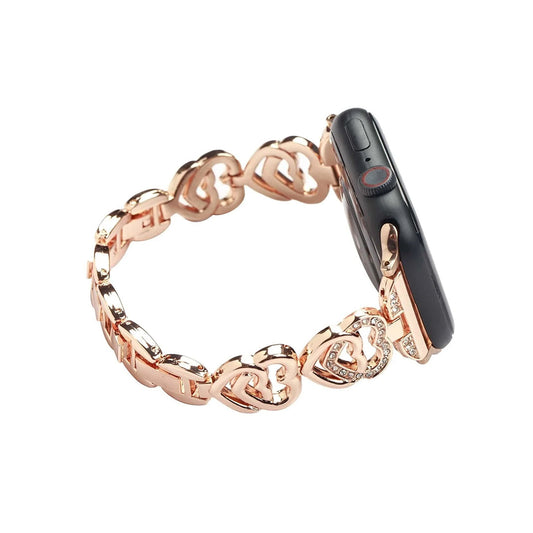 Stainless Steel Rhinestone Apple Watch Band