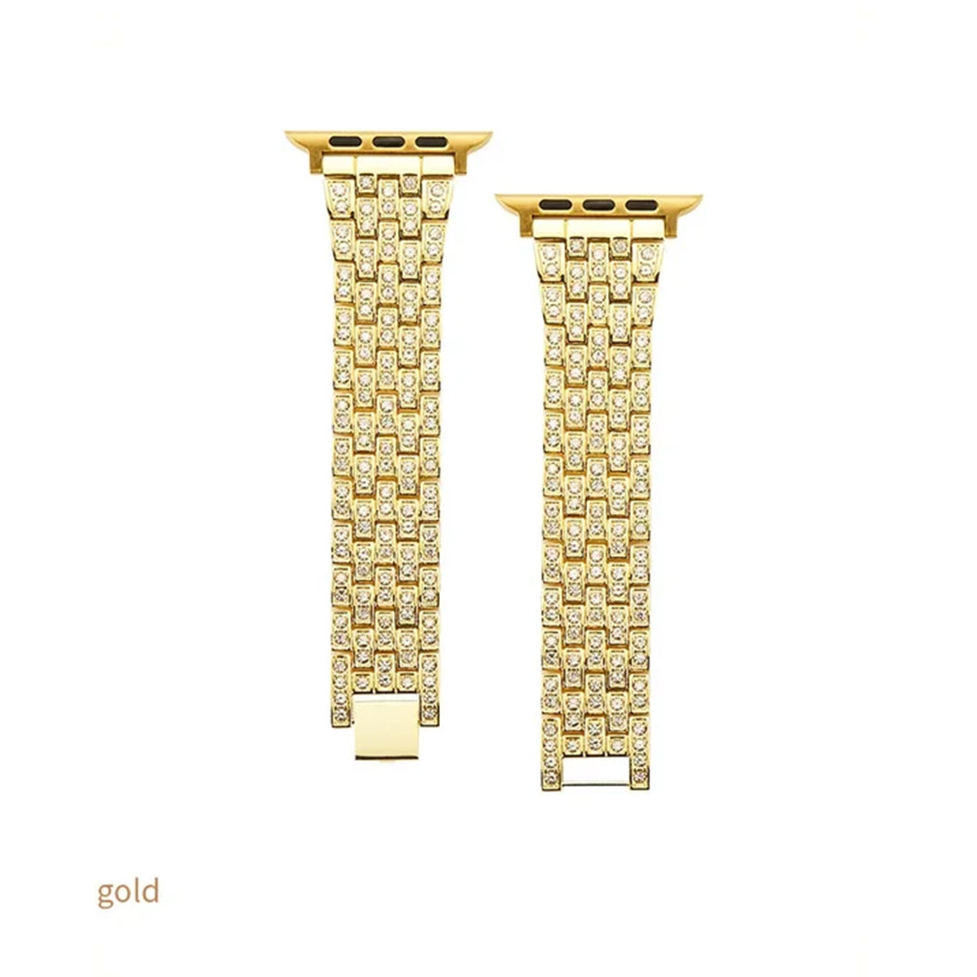 Stainless Steel Bling Rhinestone Apple Watch Strap