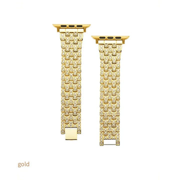 Stainless Steel Bling Rhinestone Apple Watch Strap