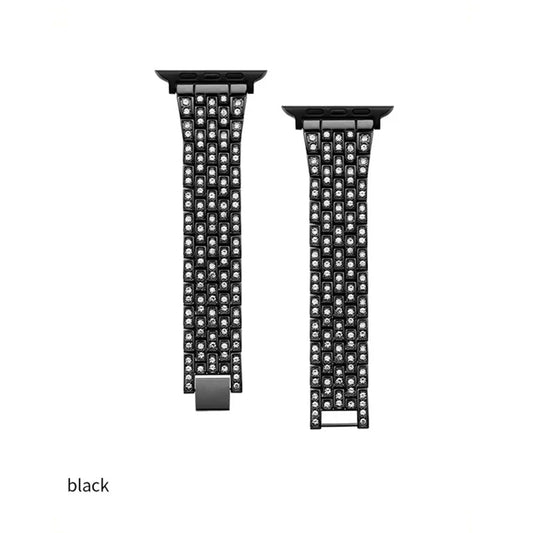 Stainless Steel Bling Rhinestone Apple Watch Strap