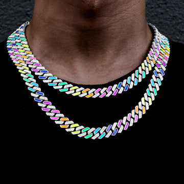 13mm Colorful Miami Cuban Link Chain