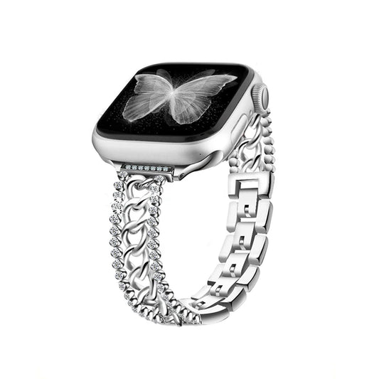 Diamond Chain Style Apple Watch Band