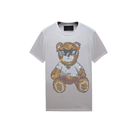 Bear Pop Style Rhinestone T-shirt