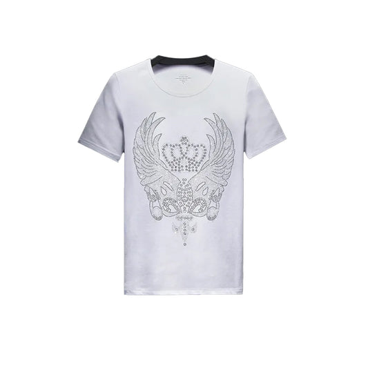 Angel Wings Black Rhinestone T-shirt