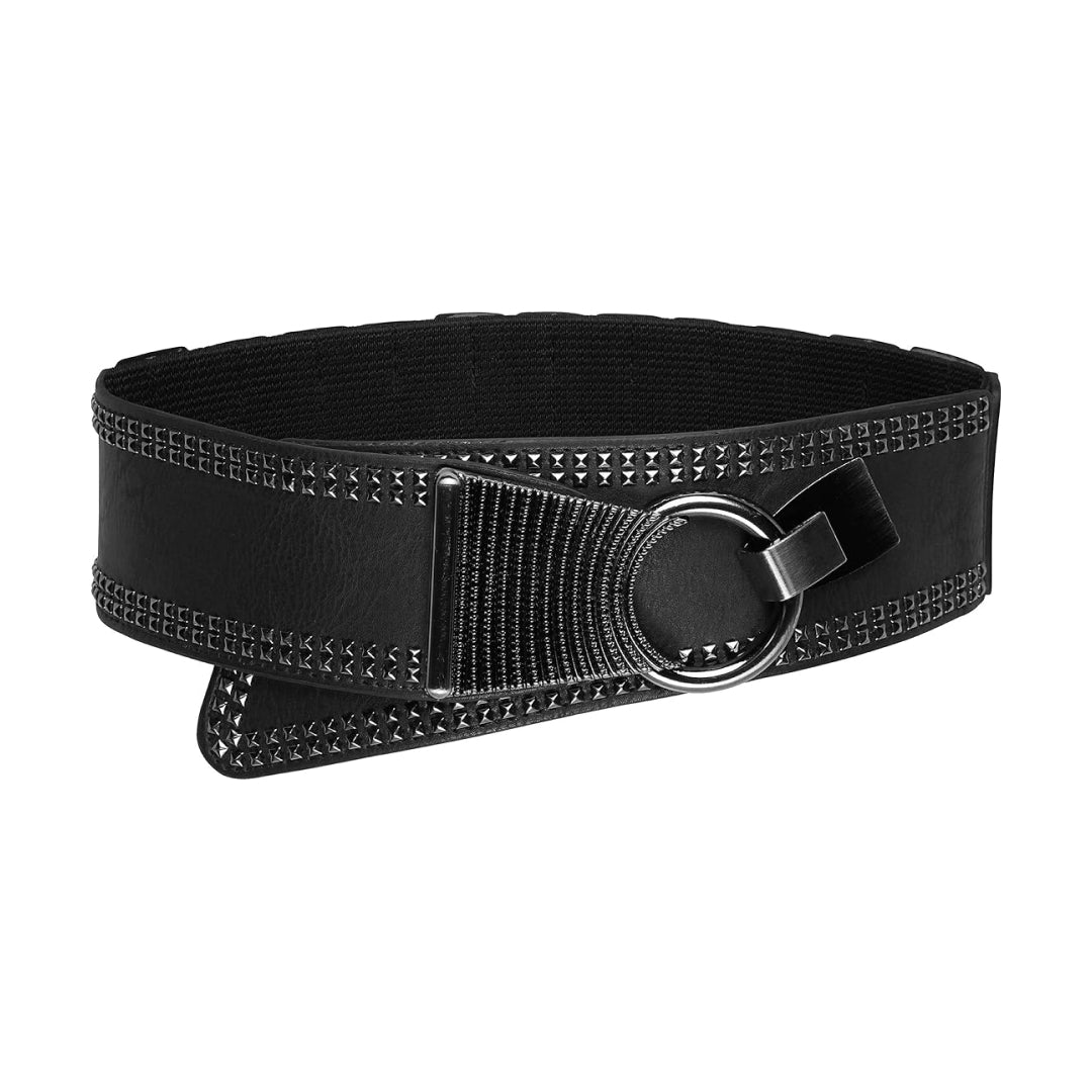 Genuine Leather belt with wide stretch-Women Leather Belts-Premium Leather Store