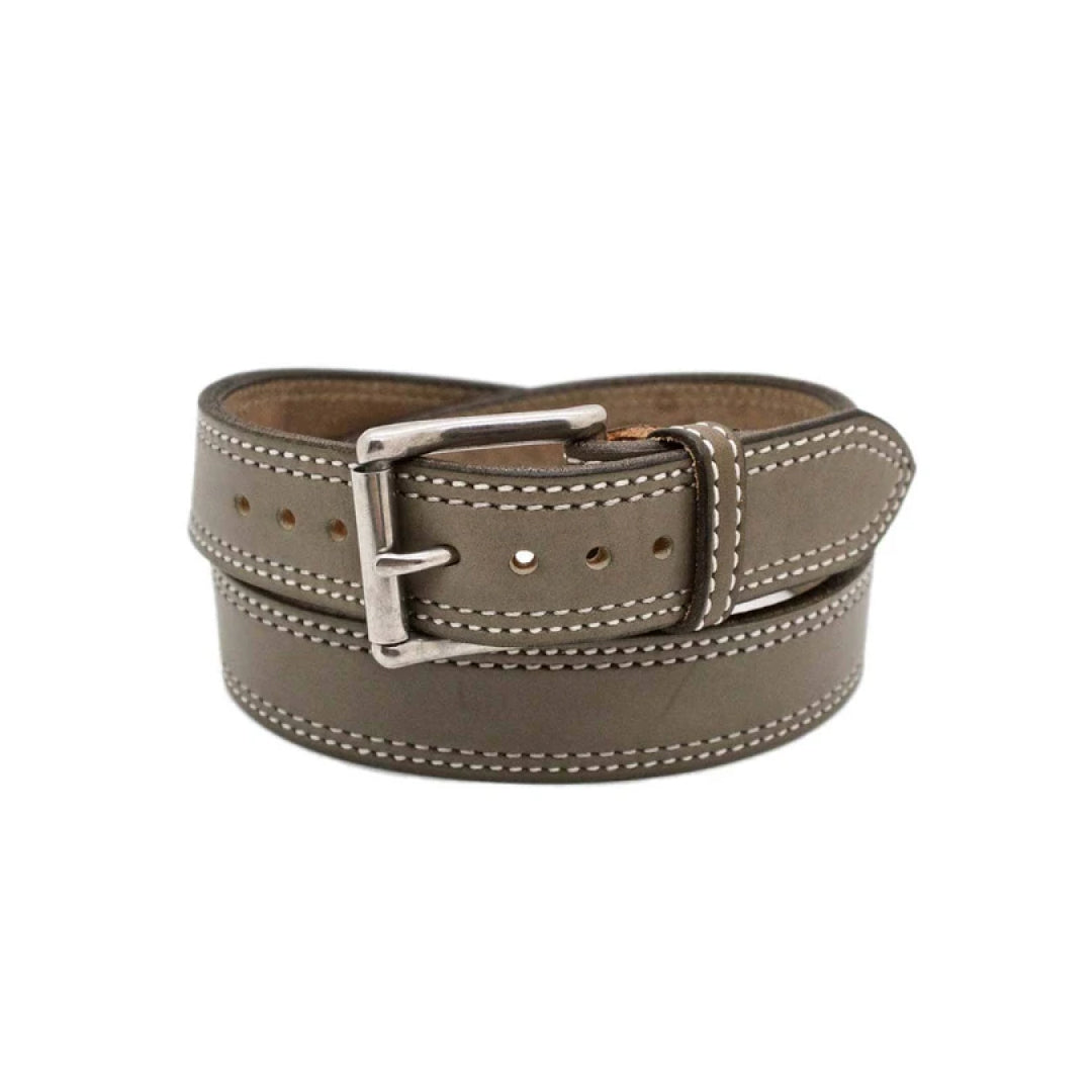 Men's Silver Cloud Leather Belt-Men Leather Belts-Premium Leather Store