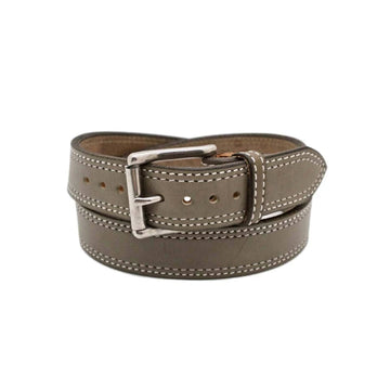 Men's Silver Cloud Leather Belt-Men Leather Belts-Premium Leather Store