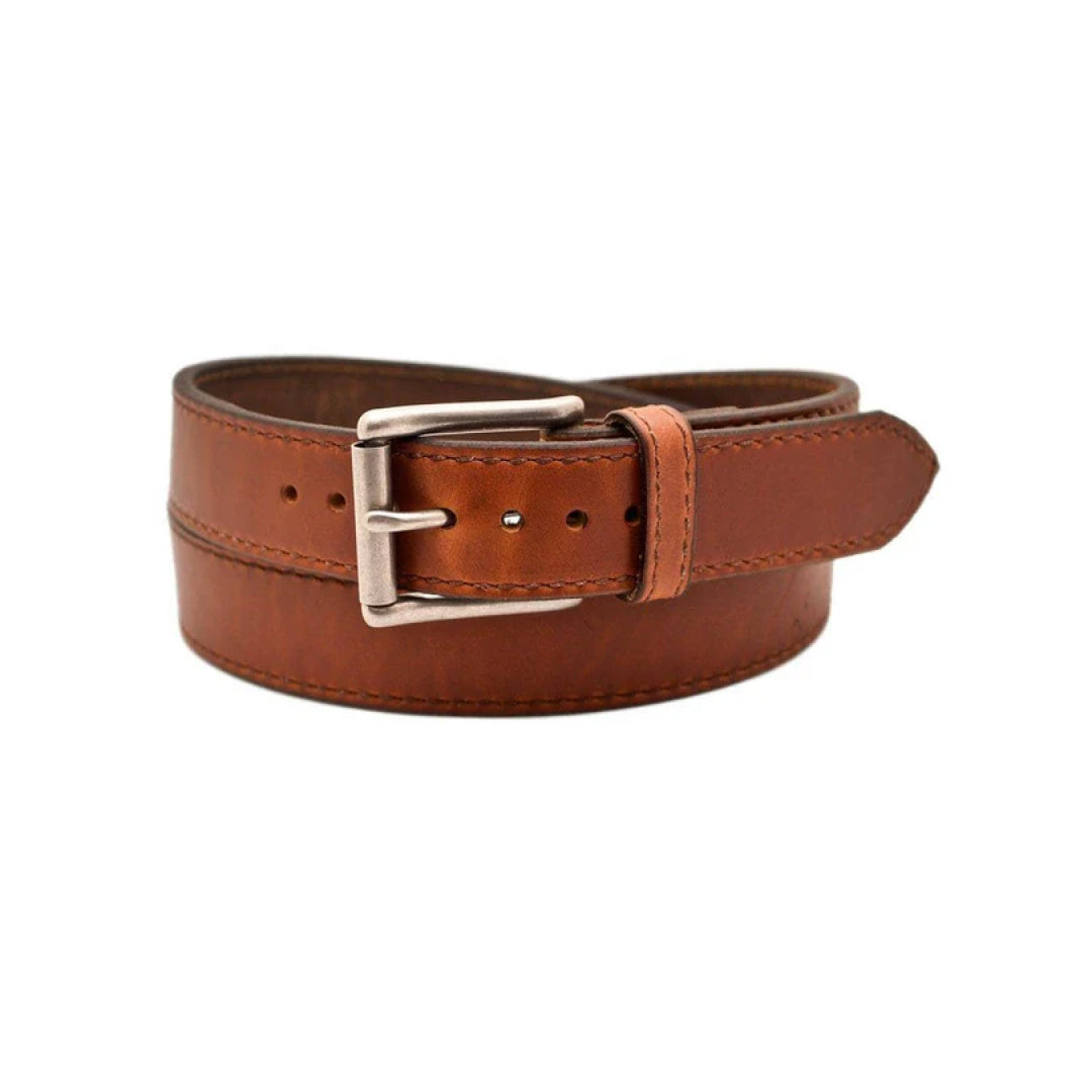 Men's Brown Jerome Leather Belt-Men Leather Belts-Premium Leather Store