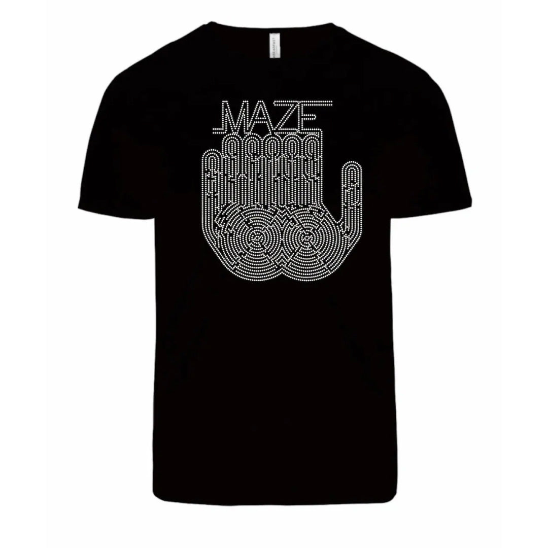 Maze Printed Rhinestone Shirt