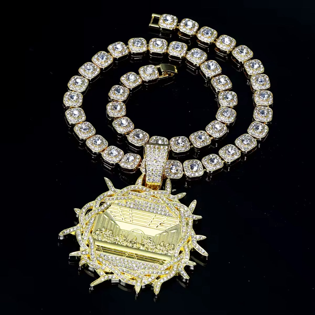 The Last Supper Rhinestone Necklace