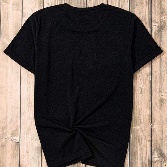 Heart Shape USA Flag Rhinestone Shirt