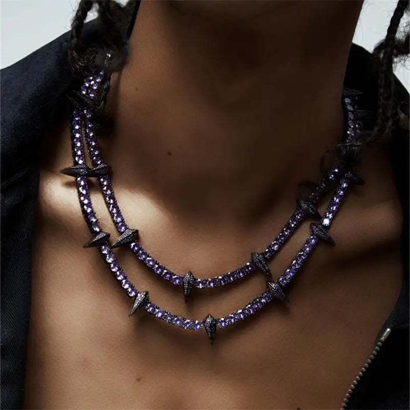 Black Panther Luxury Tennis Cuban Chain